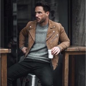 Selected Homme Suede Moto Jacket